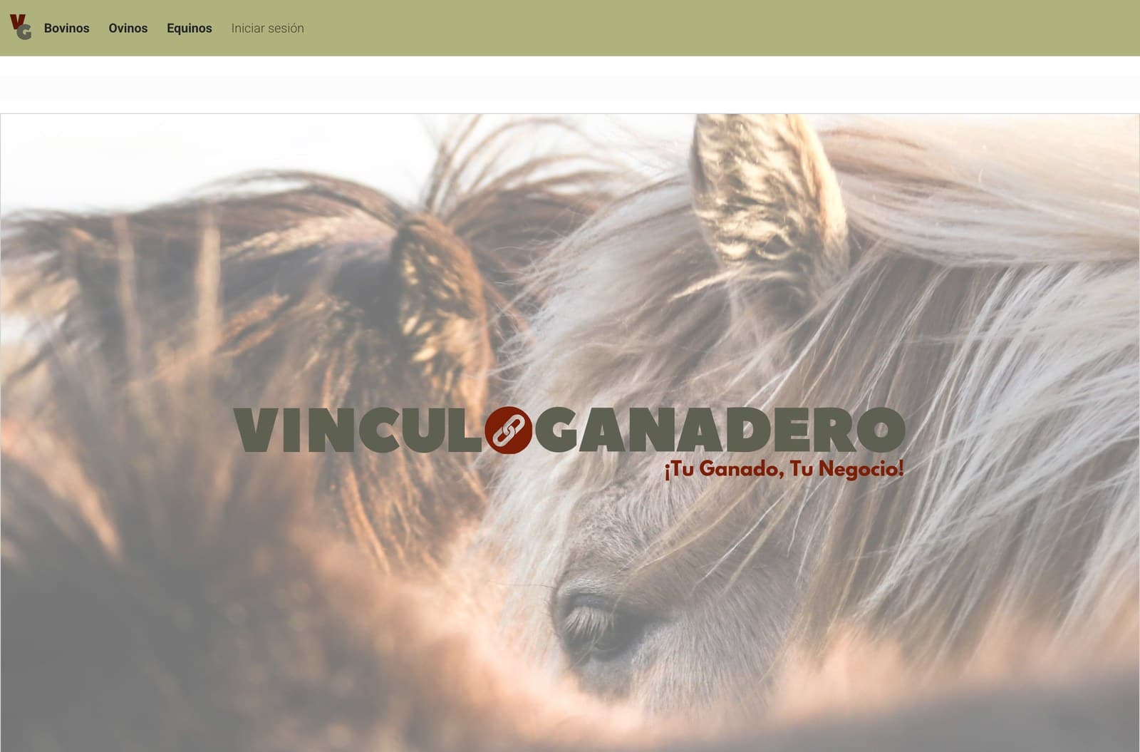 Captura de pantalla de Vínculo Ganadero — Captura 1